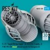 RESKIT RSU72-0302 F‑15 Eagle/Strike Eagle (A, B, C, D, E early, J) F100-PW-220 closed exhaust nozzles for Hasegawa kit (3D Printed) (1/72)